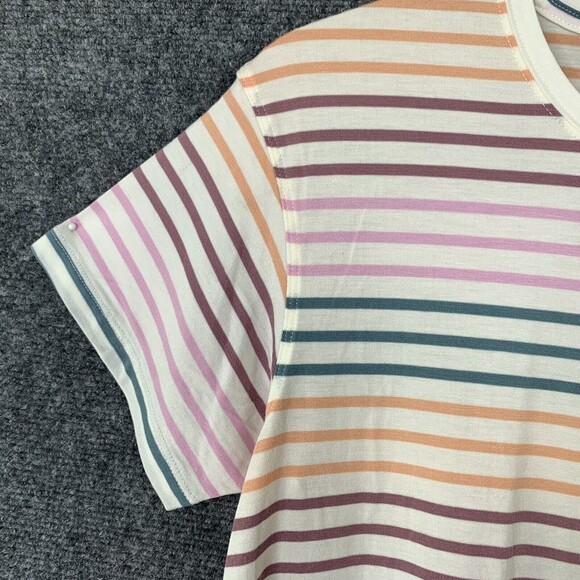 American Eagle Soft & Sexy Tee Top Women XS Striped NWT Hi-low - Picture 4 of 10